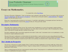 Tablet Screenshot of descmath.com